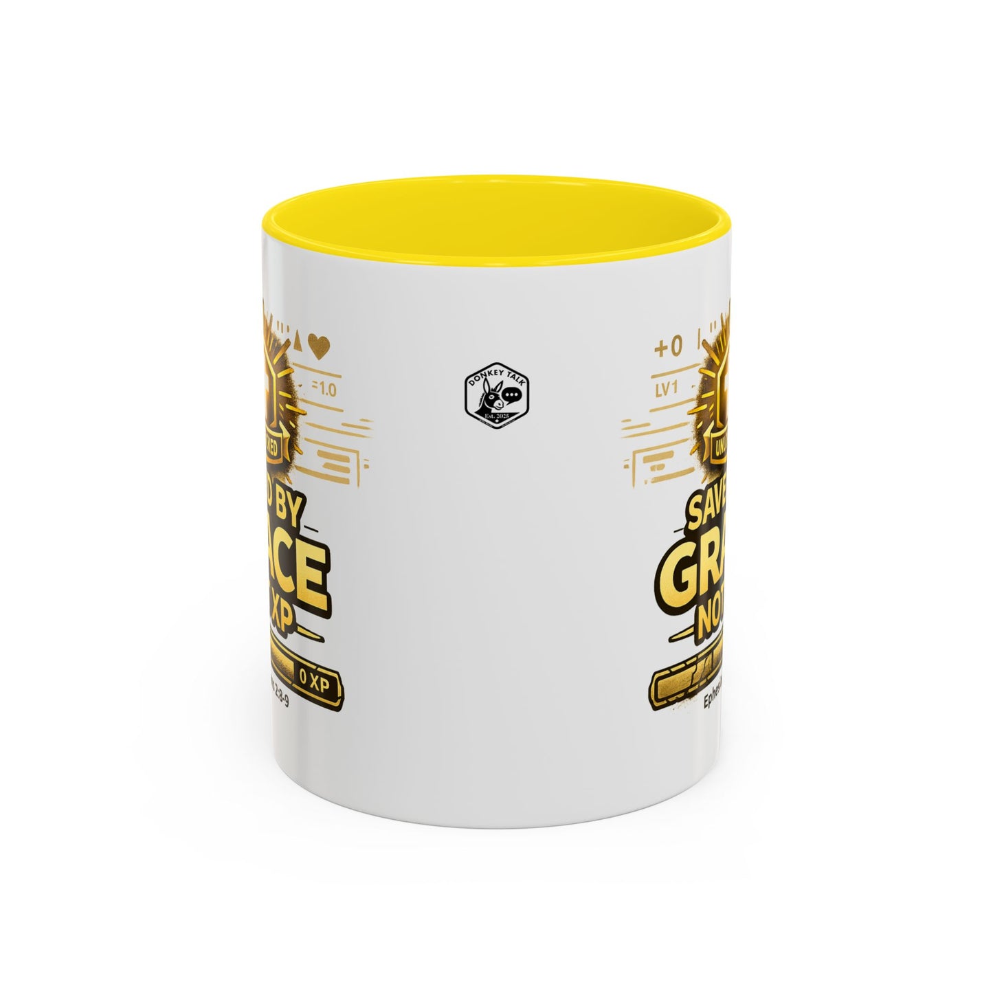 Saved by Grace Coffee Mug — Christian Gamer "Not XP" 11/15oz Accent Mug