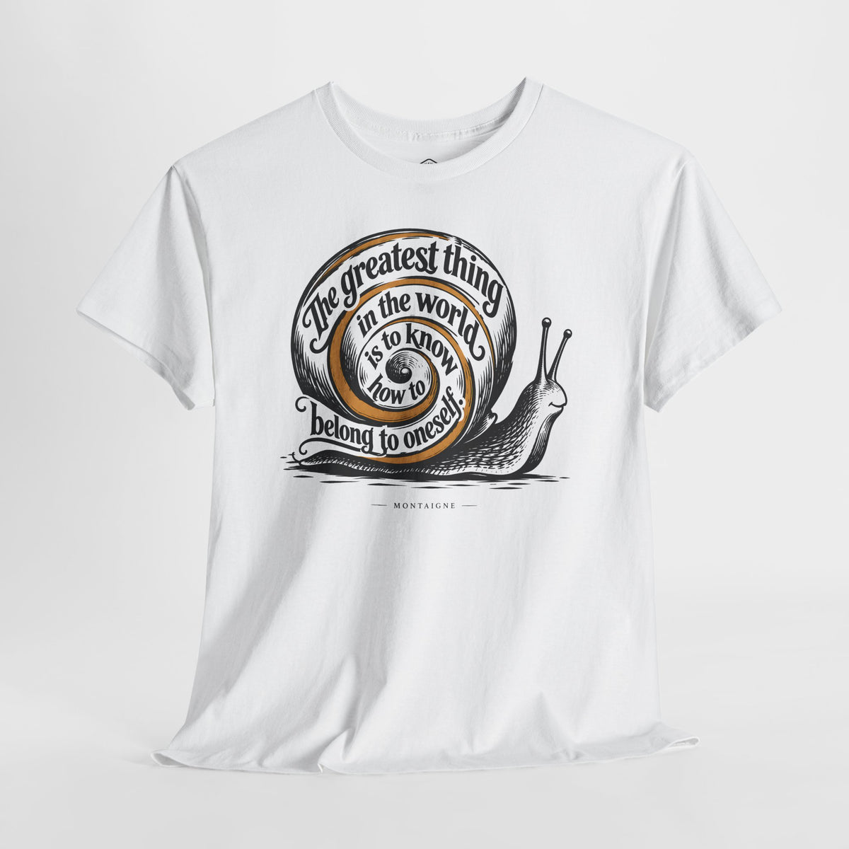 Belong to Oneself Snail Spiral T-shirt – Donkey Talk graphic tee