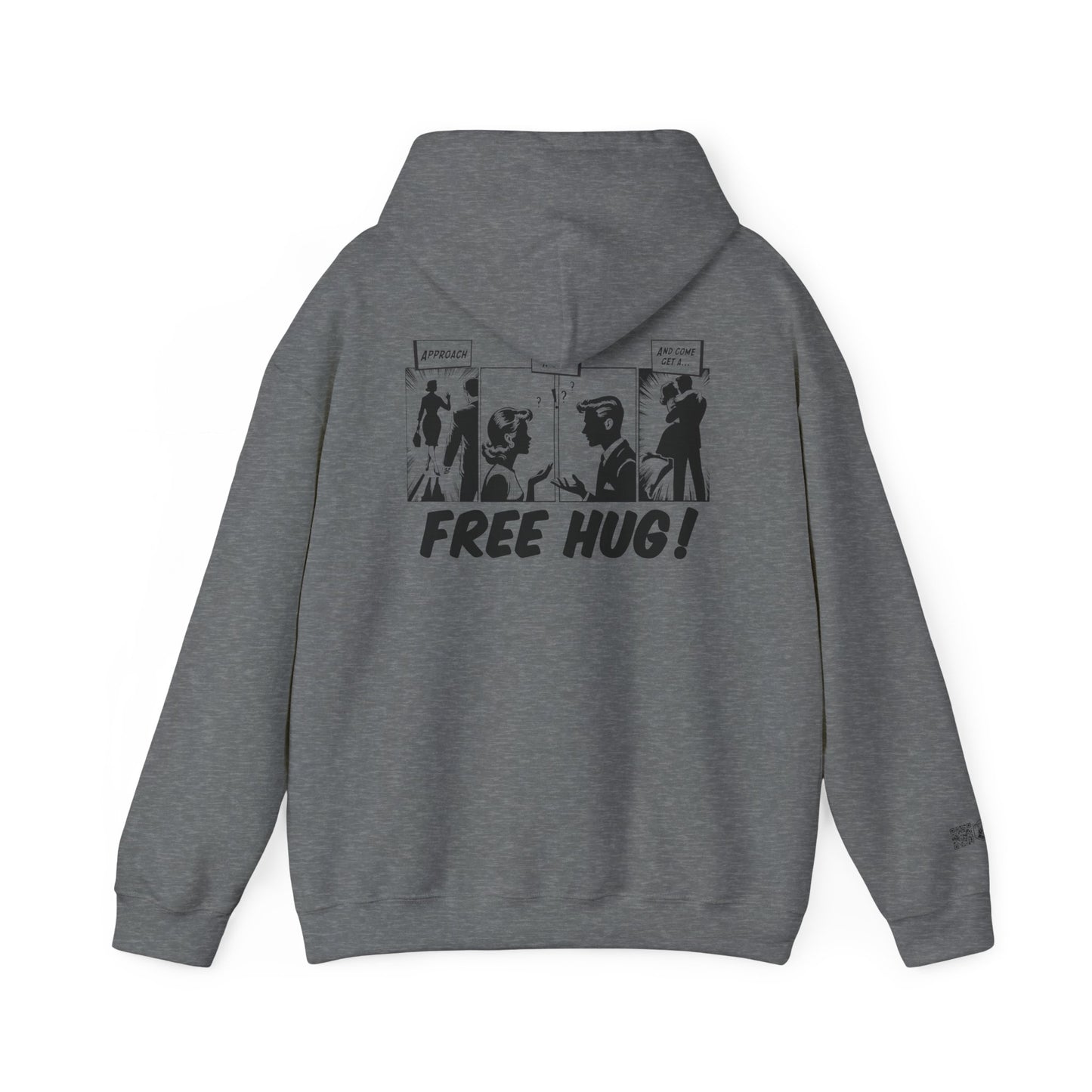 Unisex Heavy Blend™ Hooded Sweatshirt - Free Hug Day & A Big Hug Design