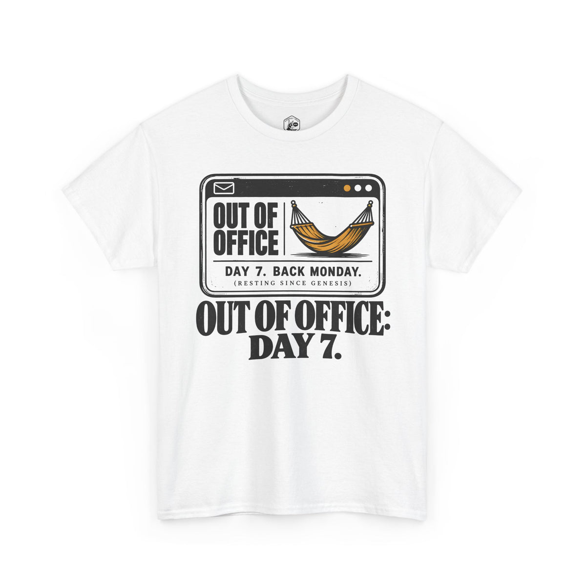 Out of Office Day 7 Sabbath T-shirt – Donkey Talk graphic tee