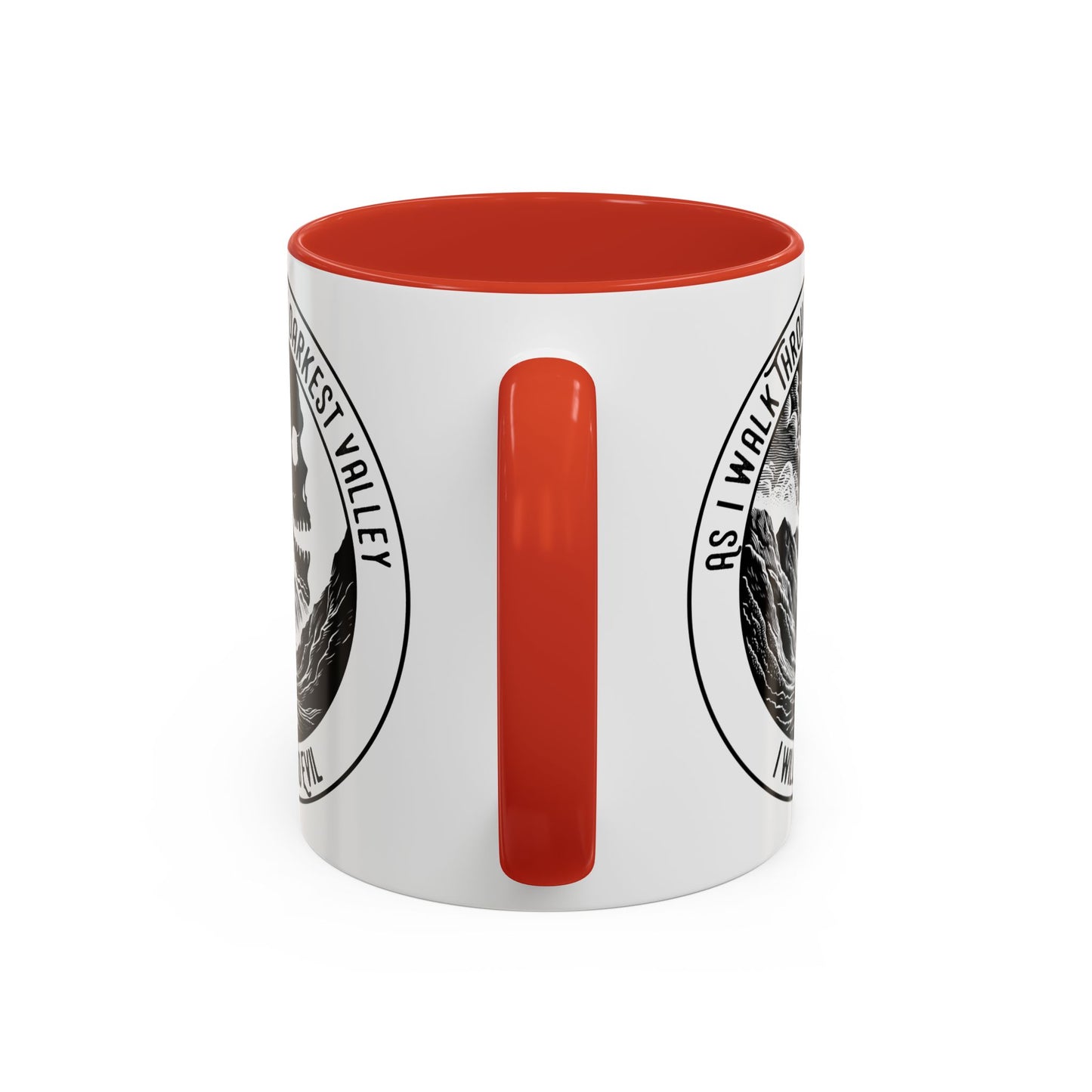 Skull Valley Coffee Mug — “As I Walk Through the Darkest Valley I Will Fear No Evil” 11/15oz