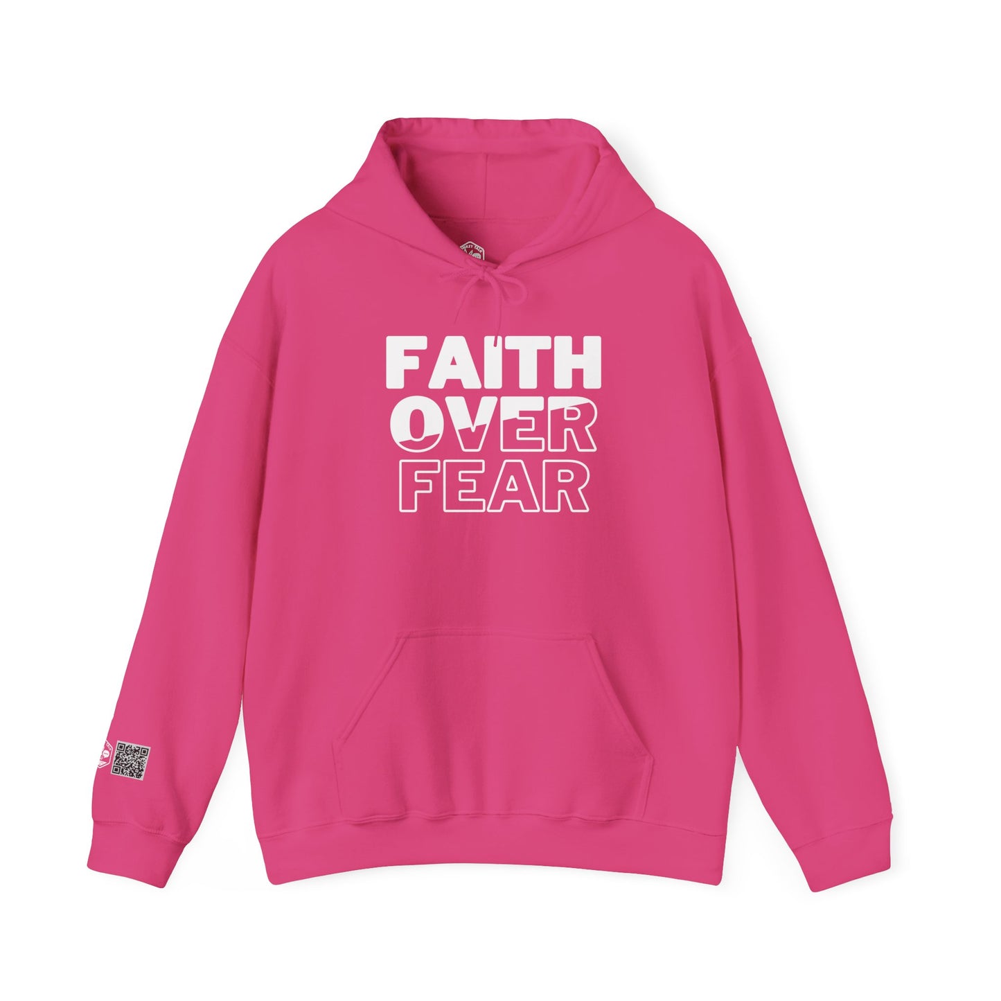 Unisex Heavy Blend™ Hooded Sweatshirt - "Faith Over Fear" Inspirational Hoodie