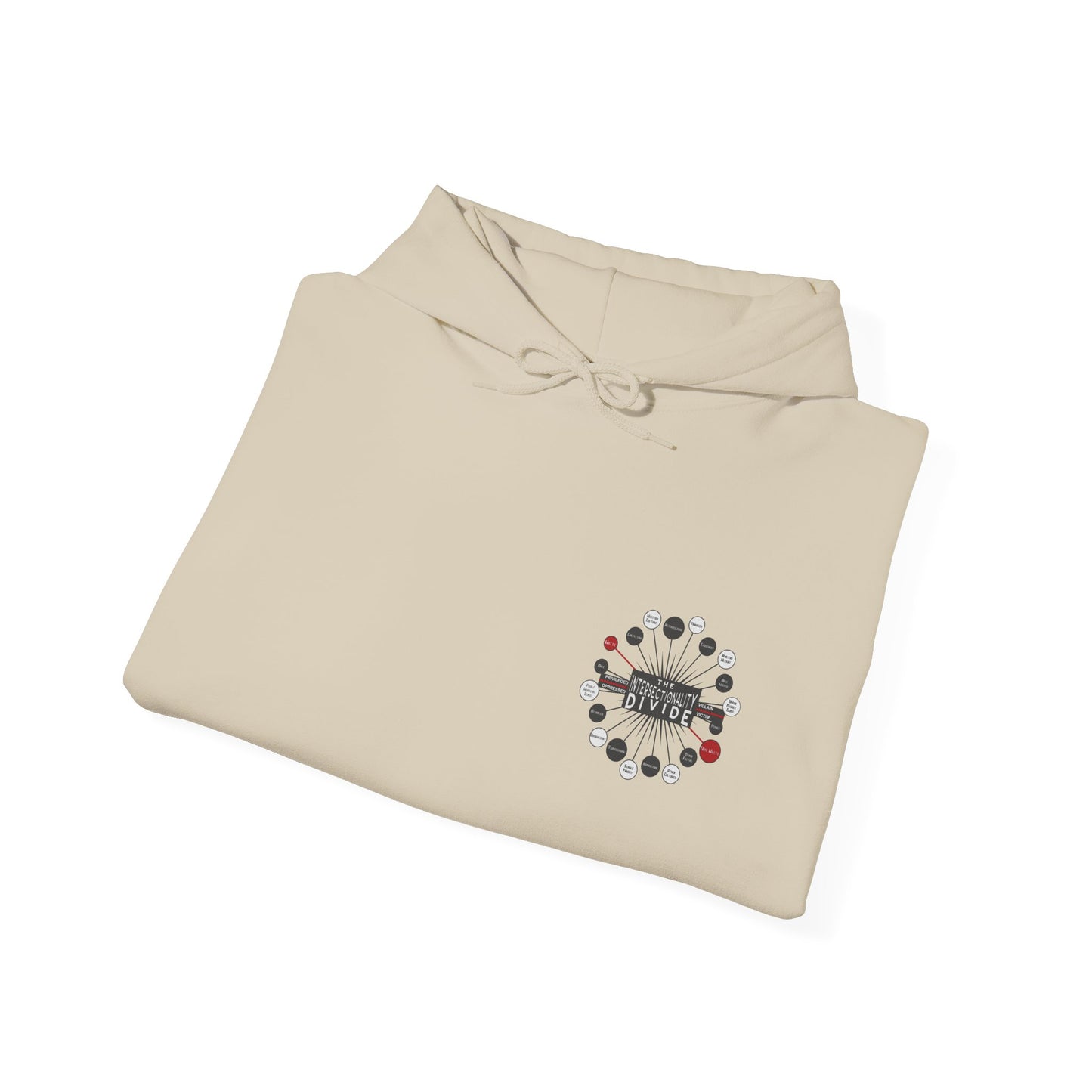 Hooded Sweatshirt - Intersectionality Divide Design | Cozy and Thought-Provoking Wear