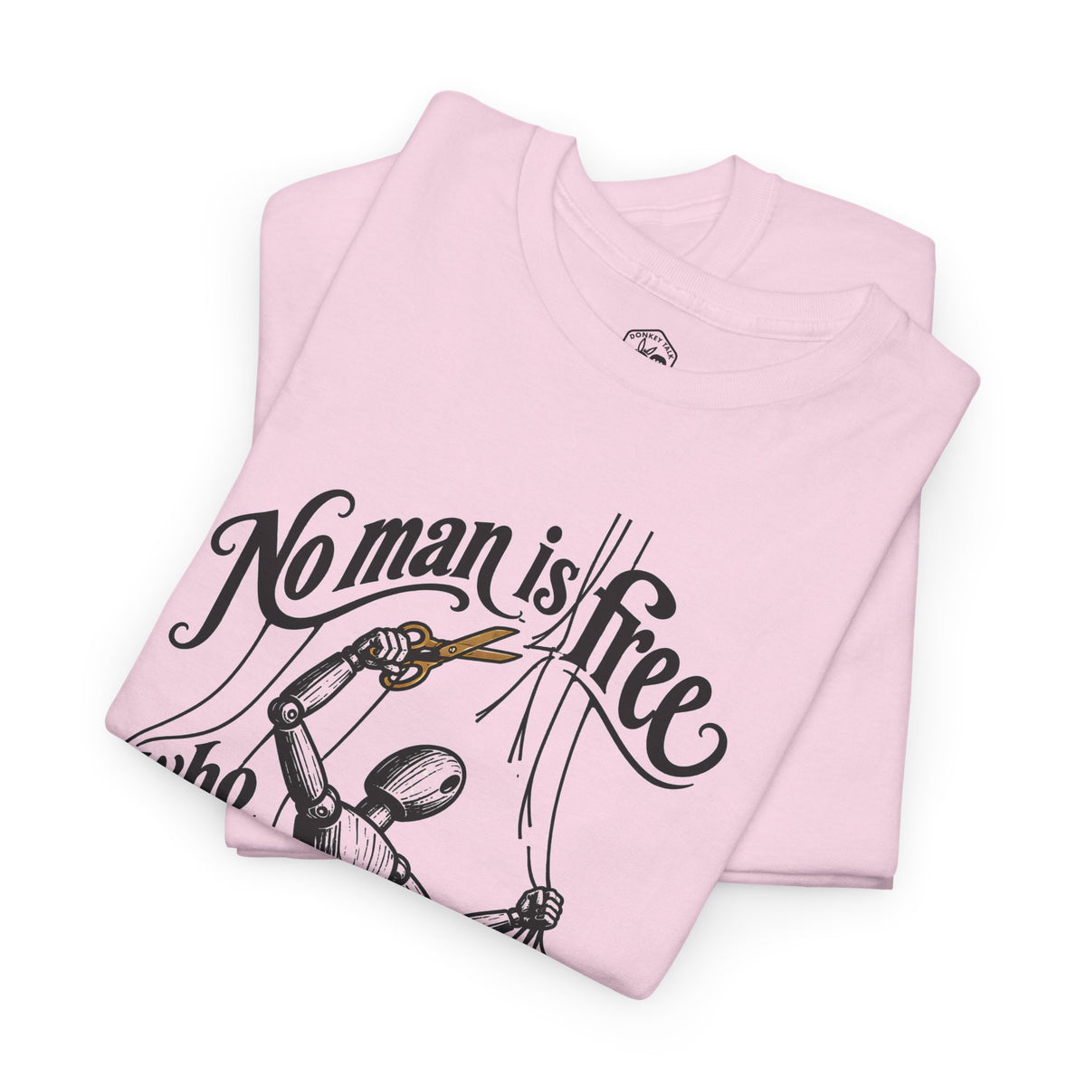 No Man Is Free Who Is Not Master of Himself T-shirt – Donkey Talk graphic tee
