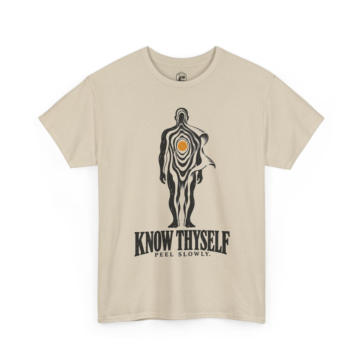 Know Thyself Peel Slowly T-Shirt | Funny Philosophy and Faith Tee
