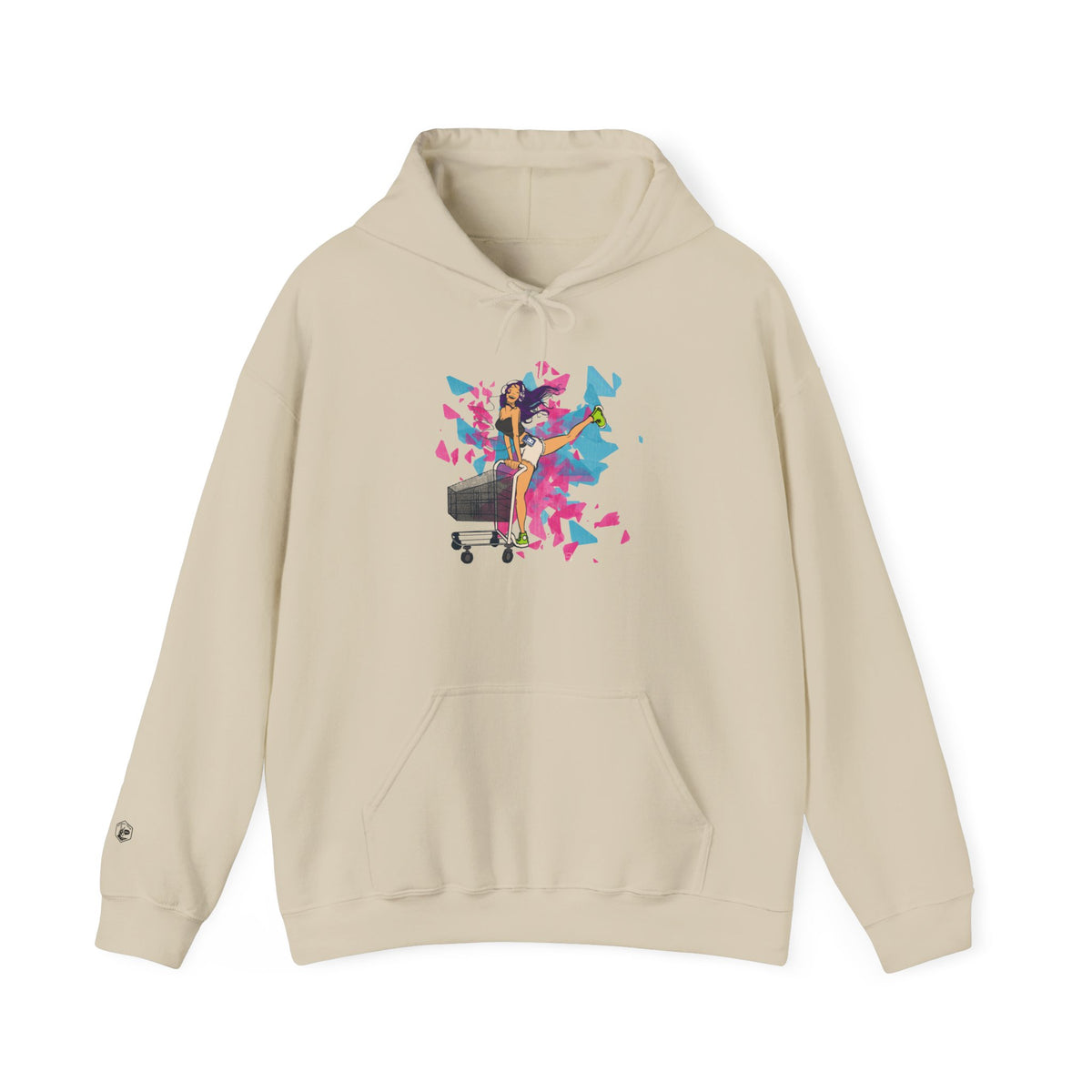 Playful Graphic Hoodie for Everyday Fun, Unisex Hooded Sweatshirt, Casual Wear, Gift for Her, Cozy Comfort