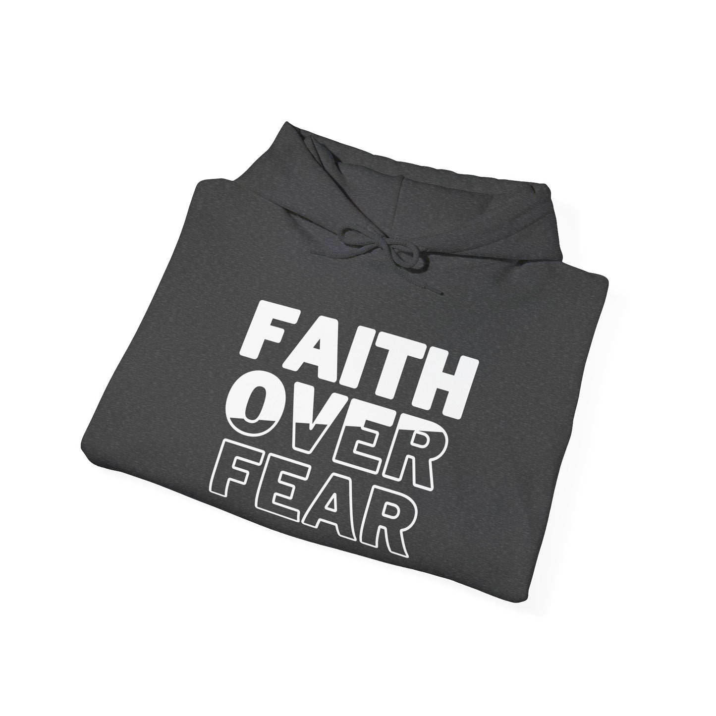 Unisex Heavy Blend™ Hooded Sweatshirt - "Faith Over Fear" Inspirational Hoodie