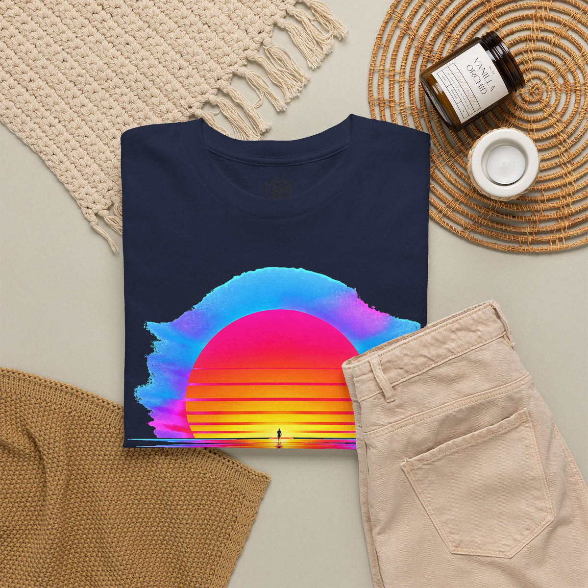 Let There Be Light Chrome Sunrise T-shirt – Donkey Talk graphic tee