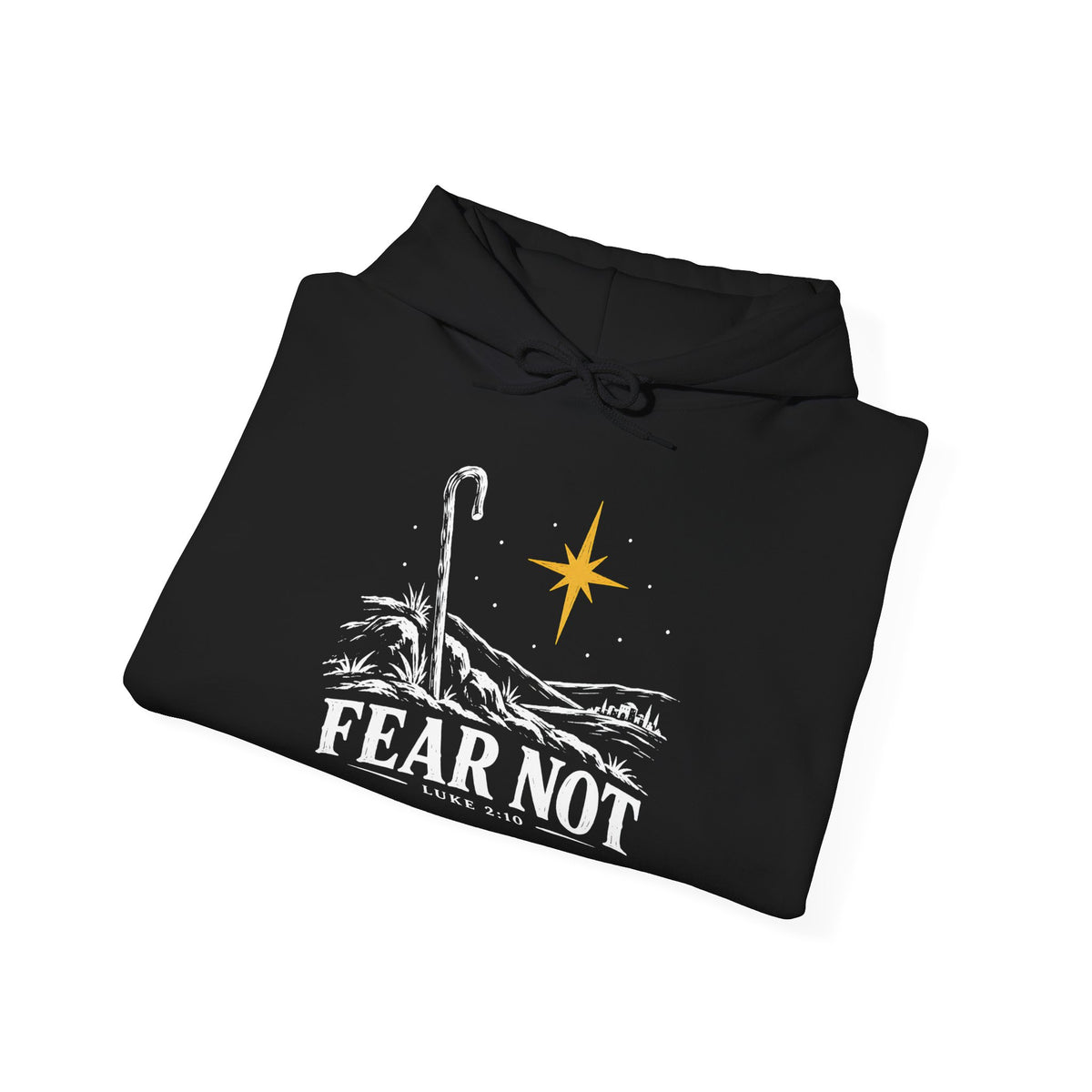 Fear Not Hoodie | Luke 2:10 Christmas Christian Graphic Hoodie