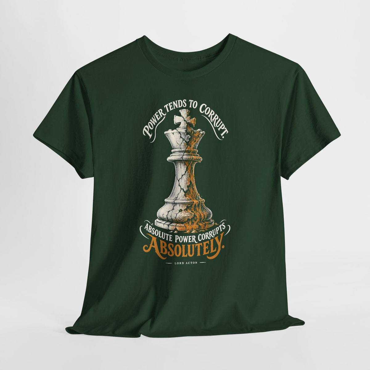 Power Tends to Corrupt Cracked Chess King T-shirt – Donkey Talk graphic tee