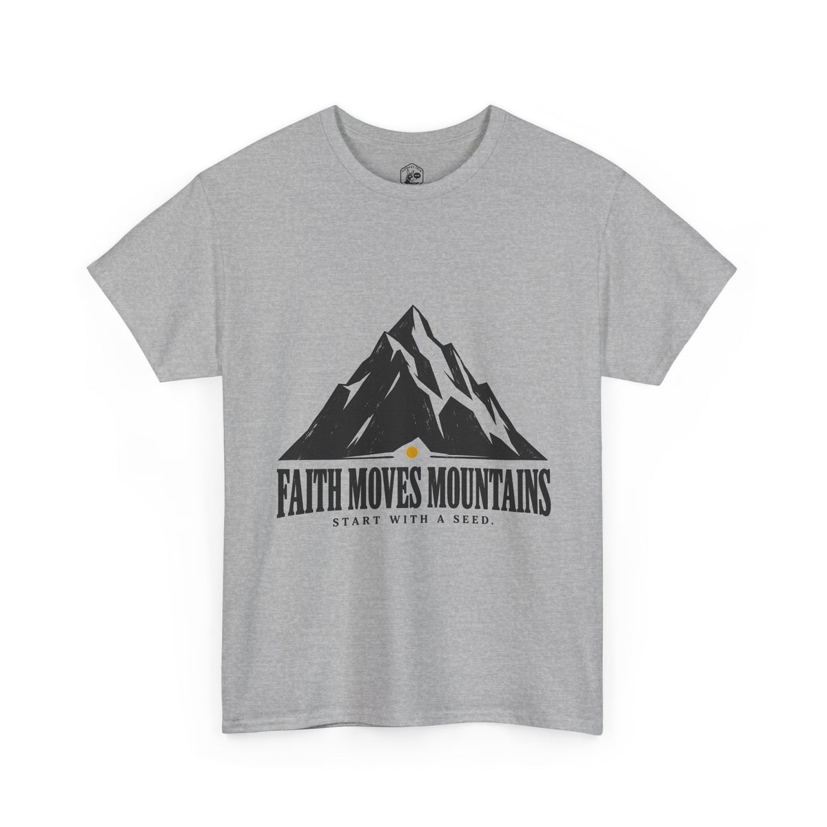 Faith Moves Mountains Start With a Seed T-Shirt | Matthew 17:20 Christian Tee