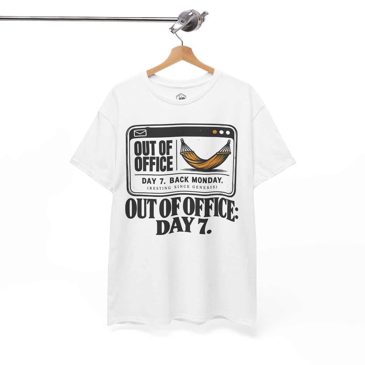 Out of Office Day 7 Sabbath T-shirt – Donkey Talk graphic tee