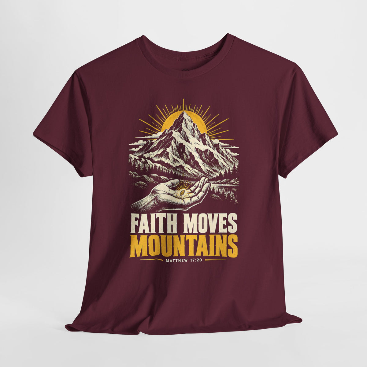 Faith Moves Mountains T-shirt – Donkey Talk graphic tee
