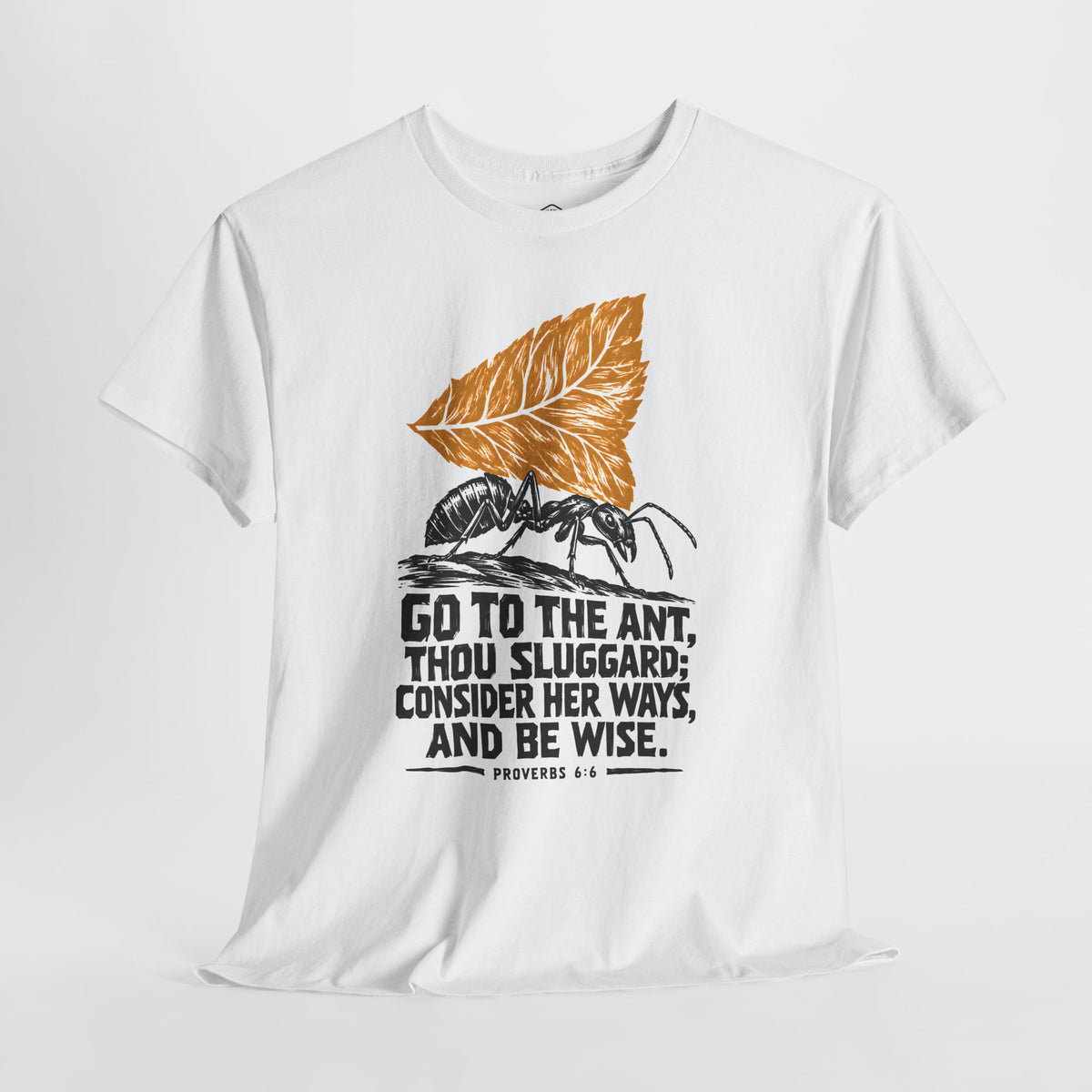 Consider Her Ways Ant Linocut - Donkey Talk faith and reason unisex T-shirt