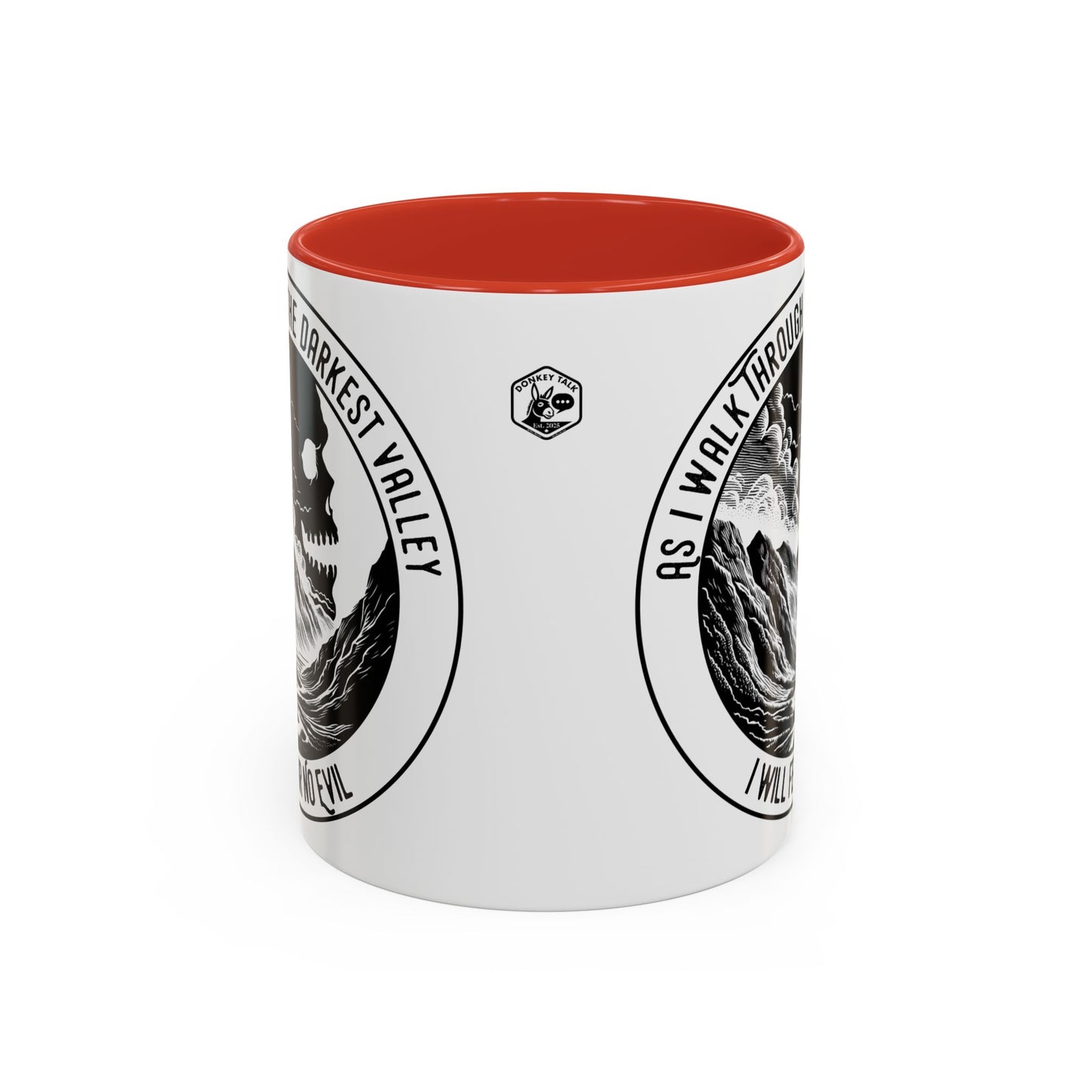 Skull Valley Coffee Mug — “As I Walk Through the Darkest Valley I Will Fear No Evil” 11/15oz