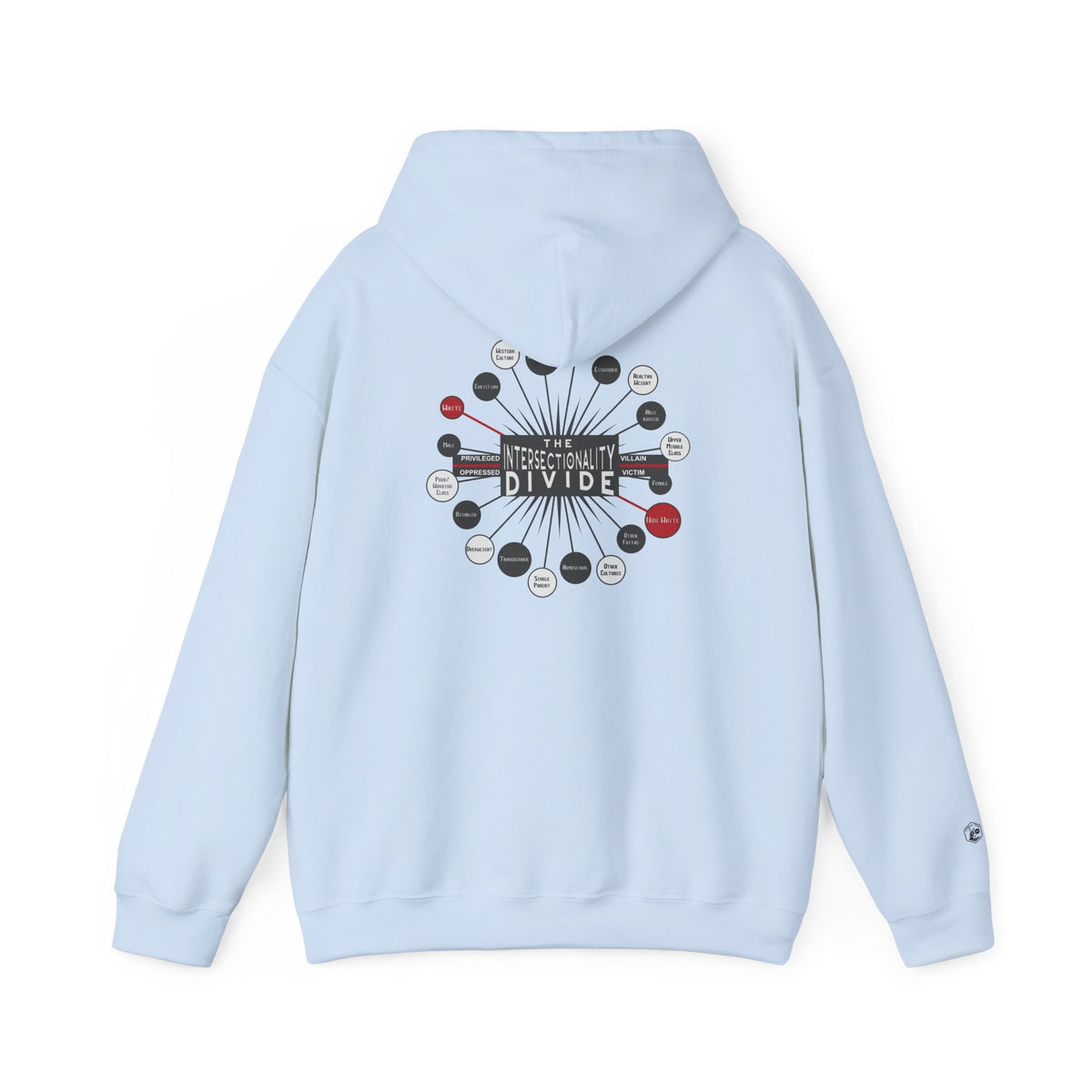 Hooded Sweatshirt - Intersectionality Divide Design | Cozy and Thought-Provoking Wear