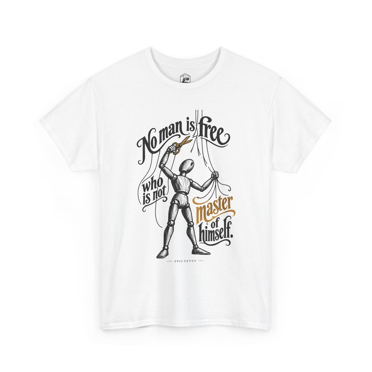 No Man Is Free Who Is Not Master of Himself T-shirt – Donkey Talk graphic tee