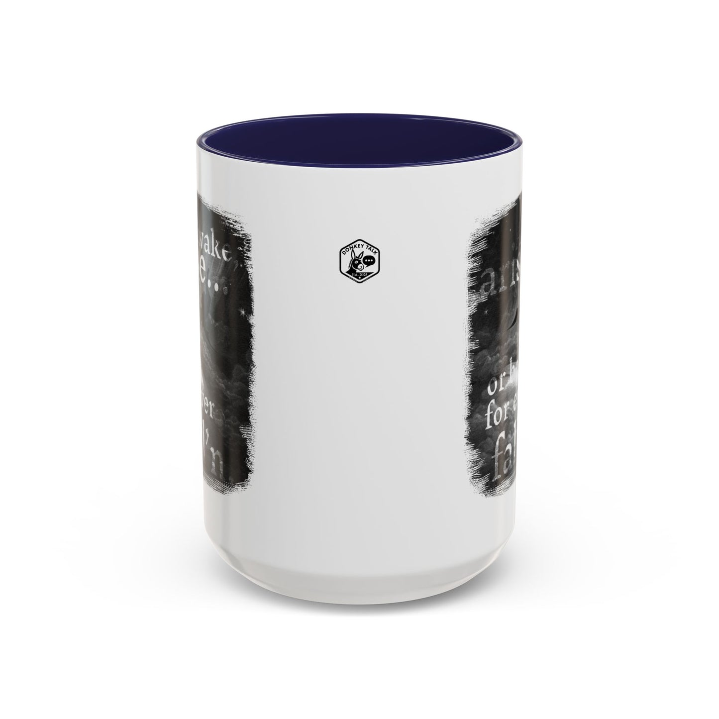 Inspirational Gothic Coffee Mug — "Awake Arise or Be Forever Fall'n" Accent Mug (11/15oz)