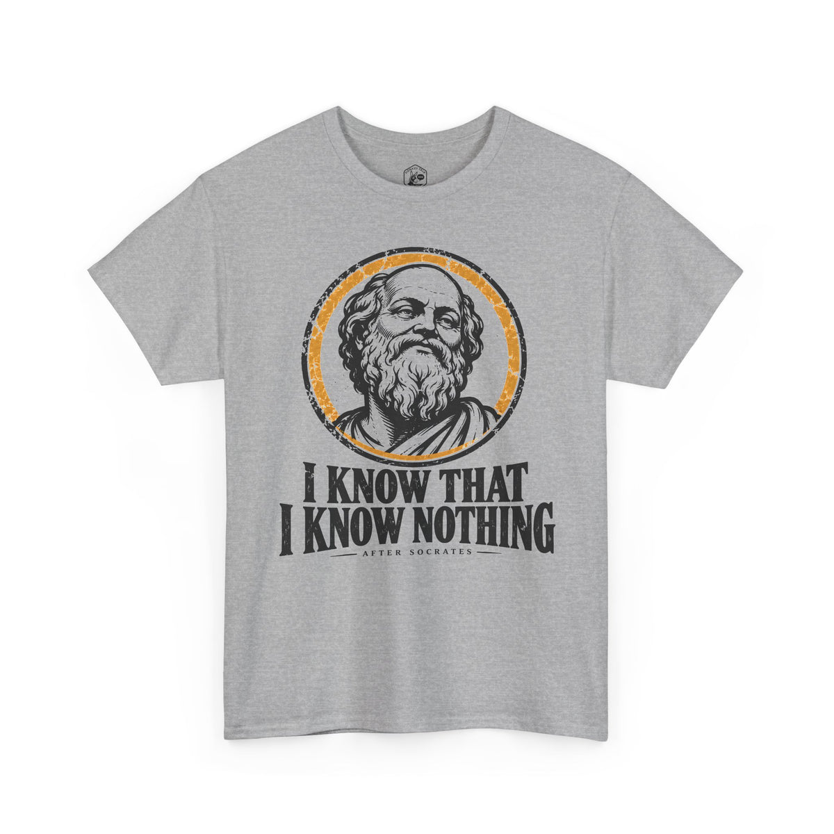 I Know That I Know Nothing Socrates T-shirt – Donkey Talk graphic tee
