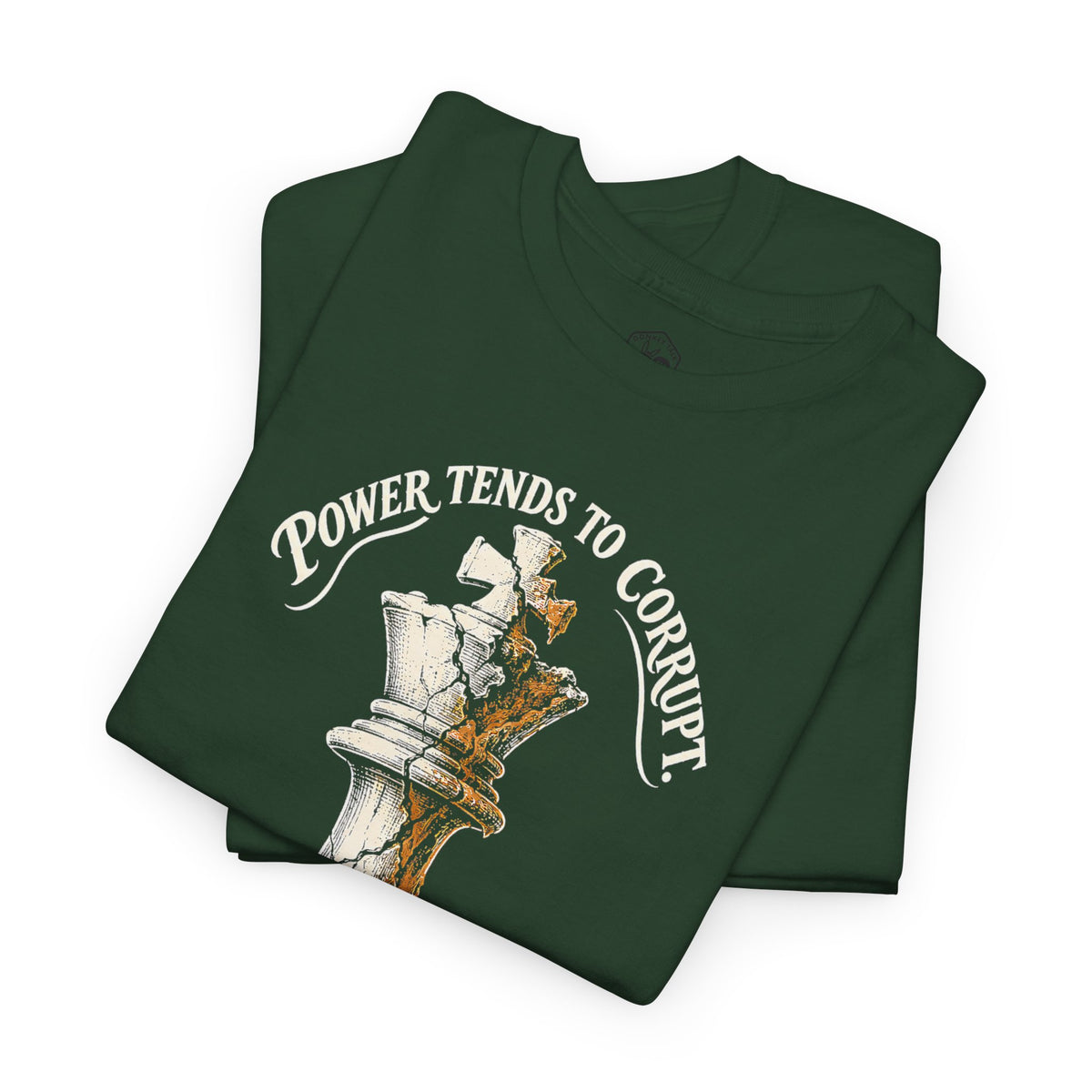 Power Tends to Corrupt Cracked Chess King T-shirt – Donkey Talk graphic tee