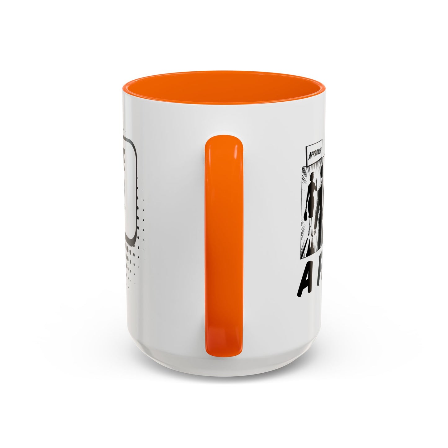 Free Hug Day Accent Coffee Mug – Funny Black & White Comic Speech Bubble Design (11/15 oz)