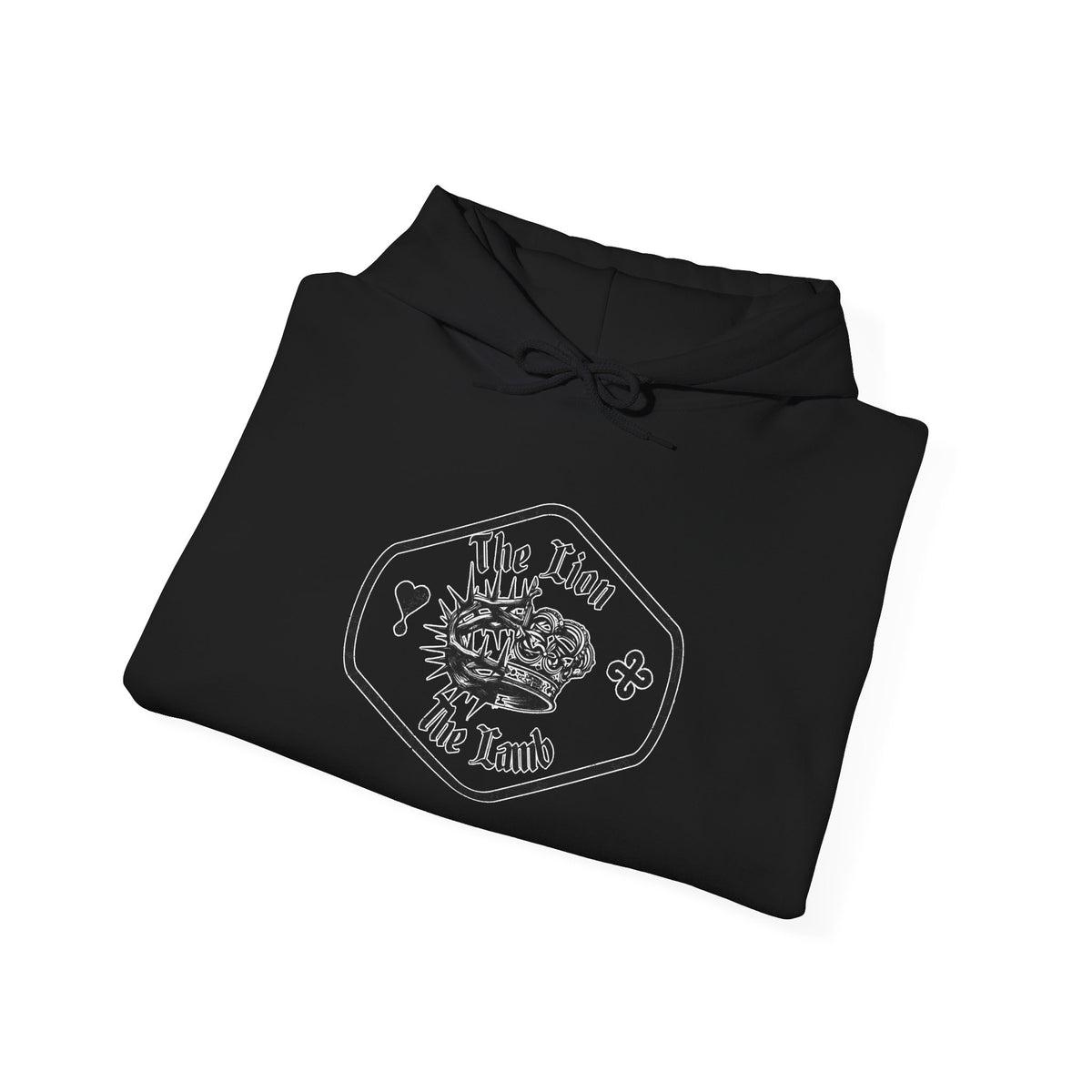 The Lion and The Lamb Unisex Heavy Blend™ Hoodie - Spiritual Symbolism Sweatshirt