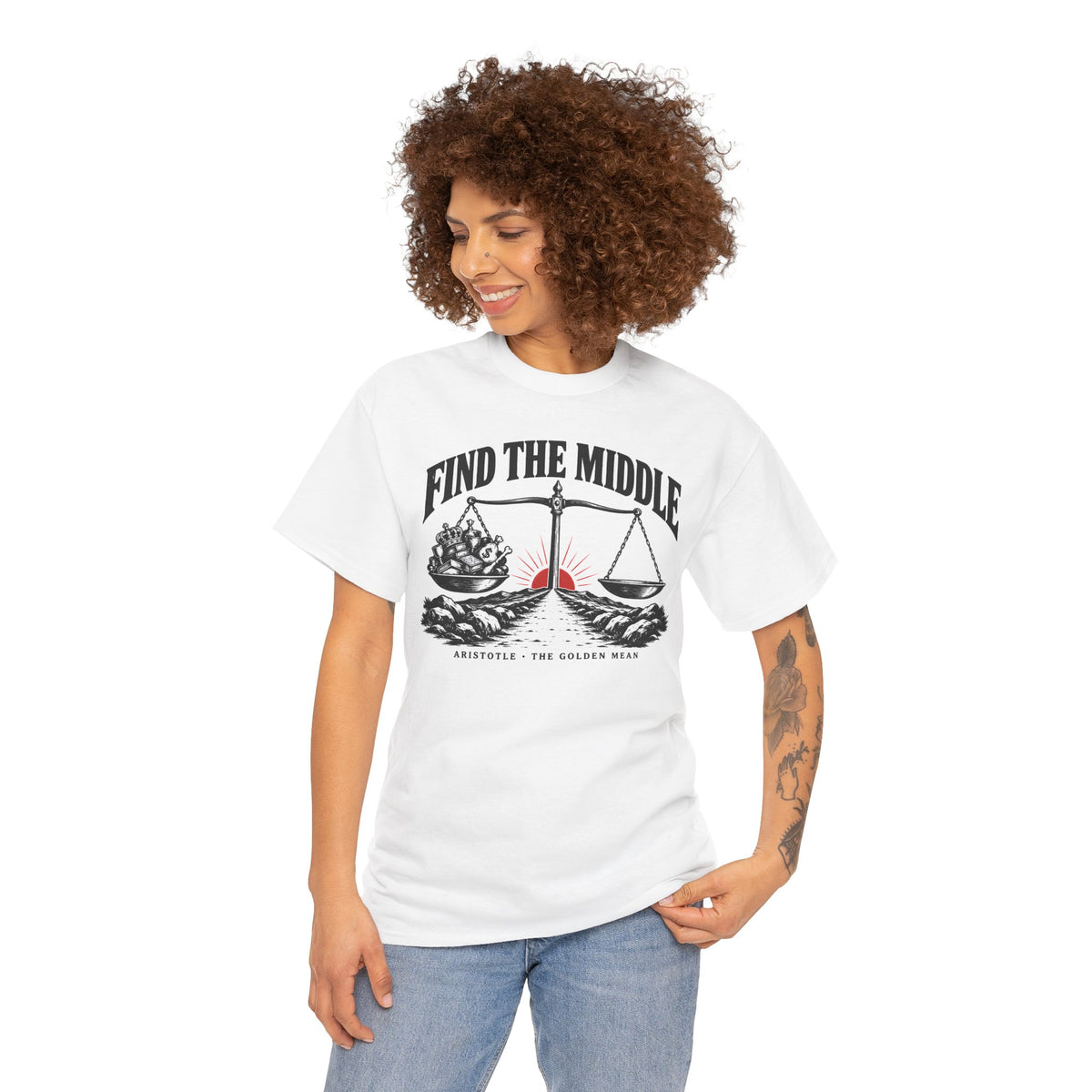 Find the Middle Aristotle T-shirt – Donkey Talk graphic tee