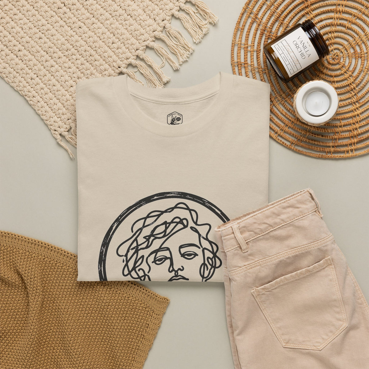 Know Thyself Unfiltered Line Art T-Shirt | Philosophy and Faith Tee