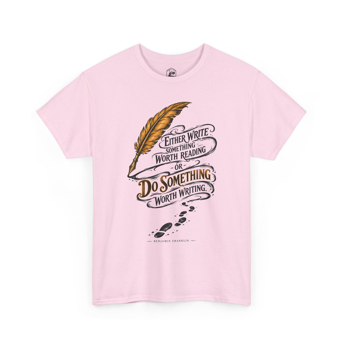 Either Write Something Worth Reading T-shirt – Donkey Talk graphic tee
