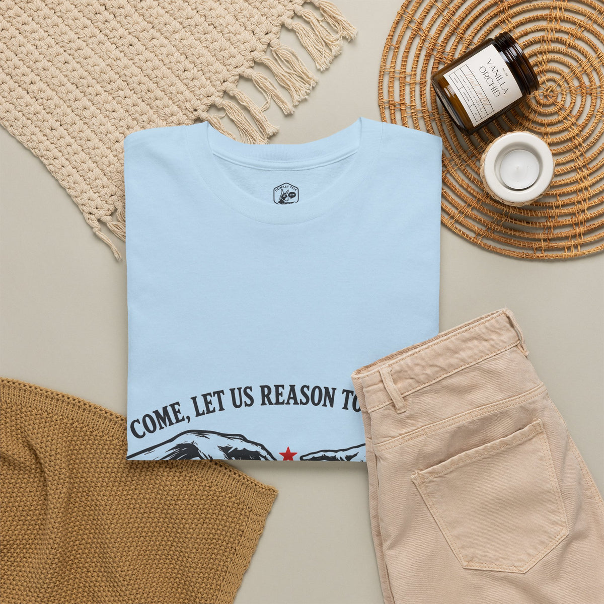 Come, Let Us Reason Together T-Shirt | Isaiah 1:18 Christian Graphic Tee