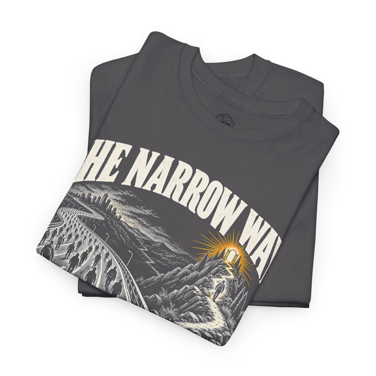 The Narrow Way Matthew 7:14 T-shirt – Donkey Talk graphic tee