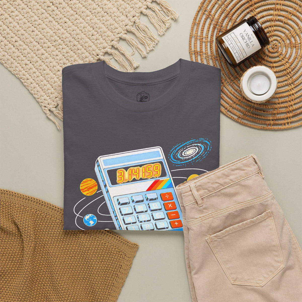 Galileo Book of Nature Calculator T-shirt – Donkey Talk graphic tee