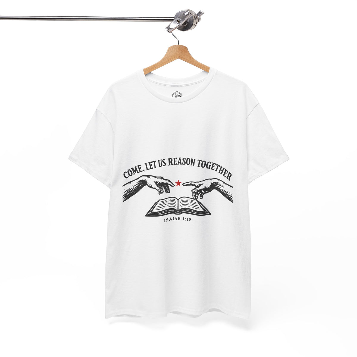 Come, Let Us Reason Together T-Shirt | Isaiah 1:18 Christian Graphic Tee