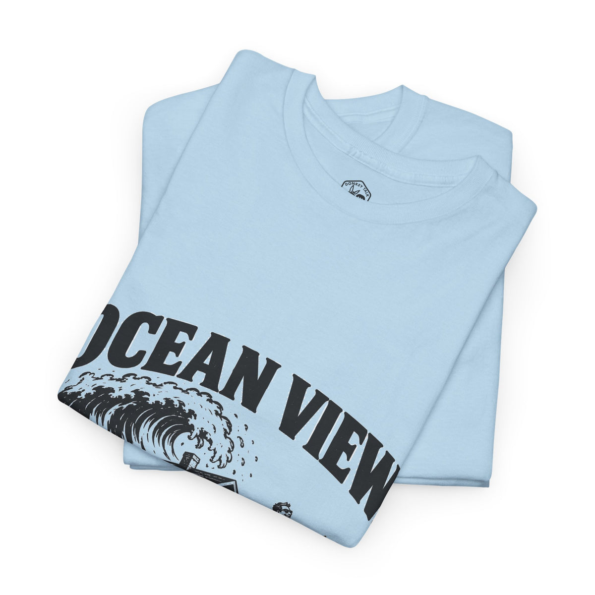 Ocean View, Sand Foundation T-Shirt | Matthew 7:26 Funny Christian Tee