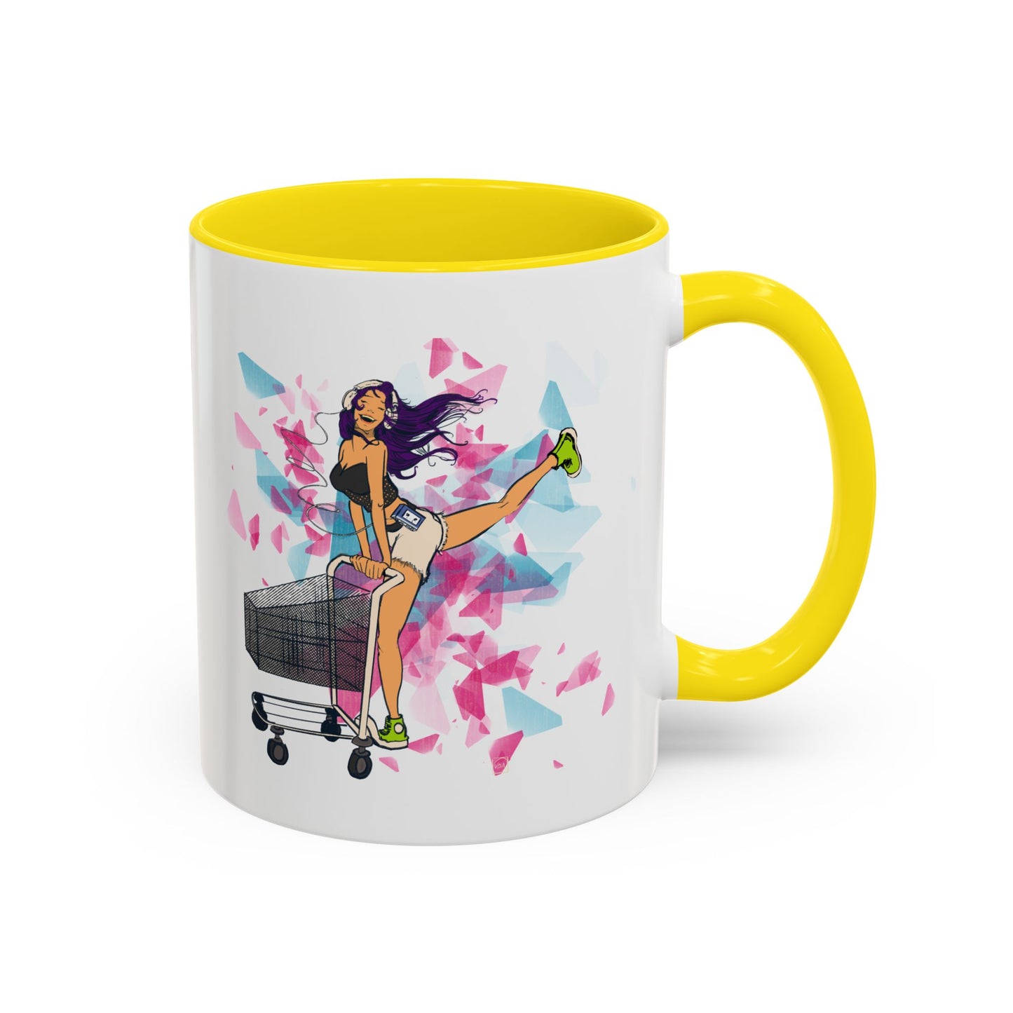 Playful Accent Coffee Mug for Fashion Lovers