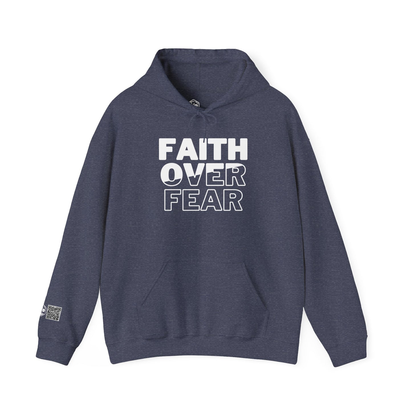 Unisex Heavy Blend™ Hooded Sweatshirt - "Faith Over Fear" Inspirational Hoodie
