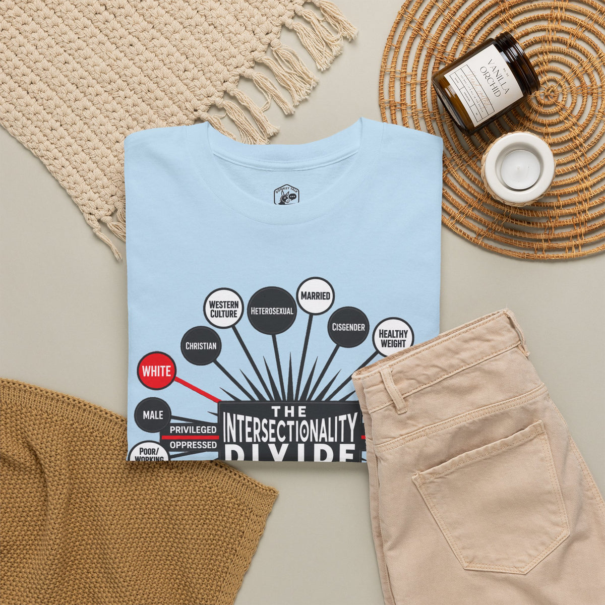 Camiseta gráfica The Intersectionality Divide | Camiseta unisex con mensaje