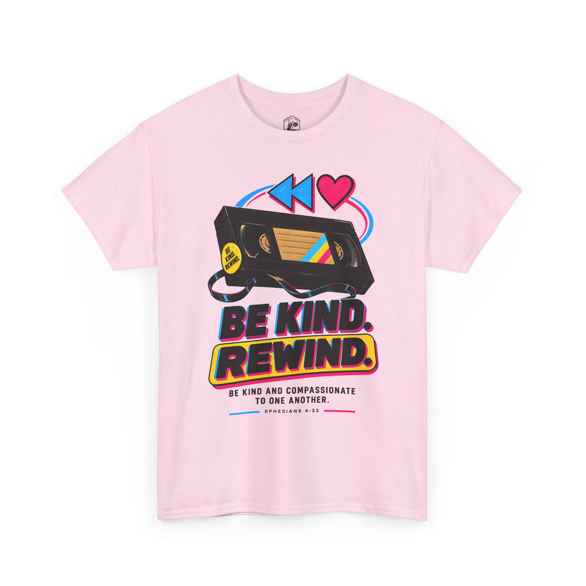Kindness Rewind Heart T-shirt – Donkey Talk graphic tee