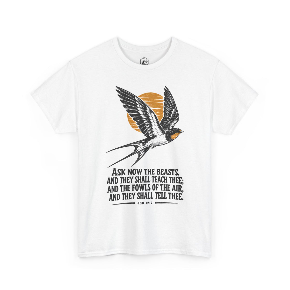Swallow Linocut T-shirt – Donkey Talk graphic tee