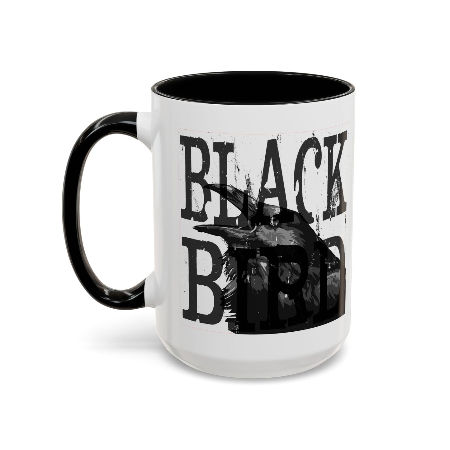 The Raven Accent Coffee Mug — Black-Trim 11/15oz