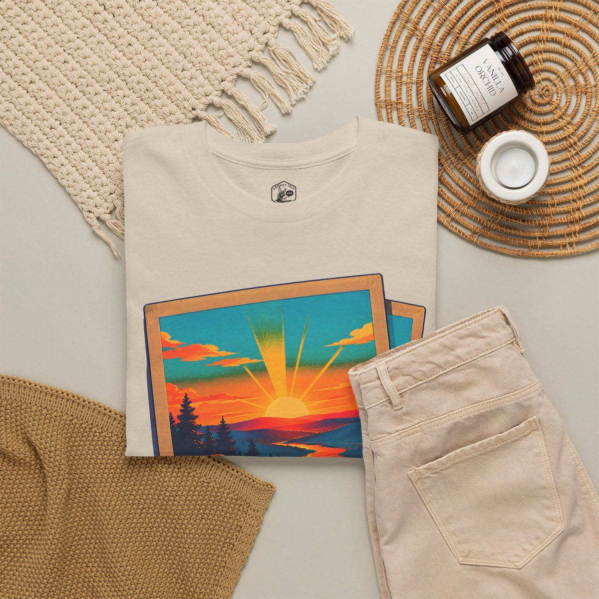C.S. Lewis Sunrise Instant Photo T-shirt – Donkey Talk graphic tee