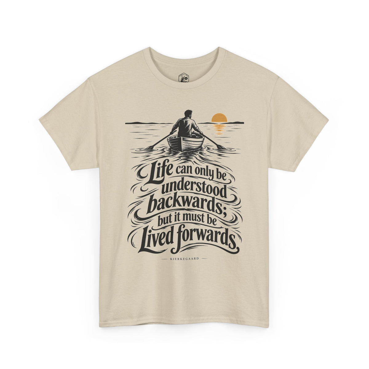 Life Can Only Be Understood Backwards T-shirt – Donkey Talk graphic tee