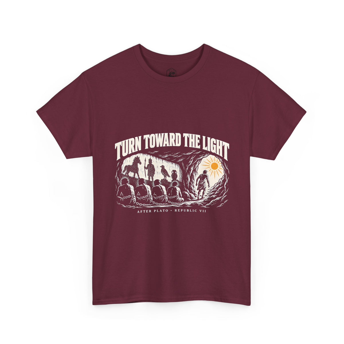 Turn Toward the Light T-Shirt | Plato Republic VII Philosophy Tee