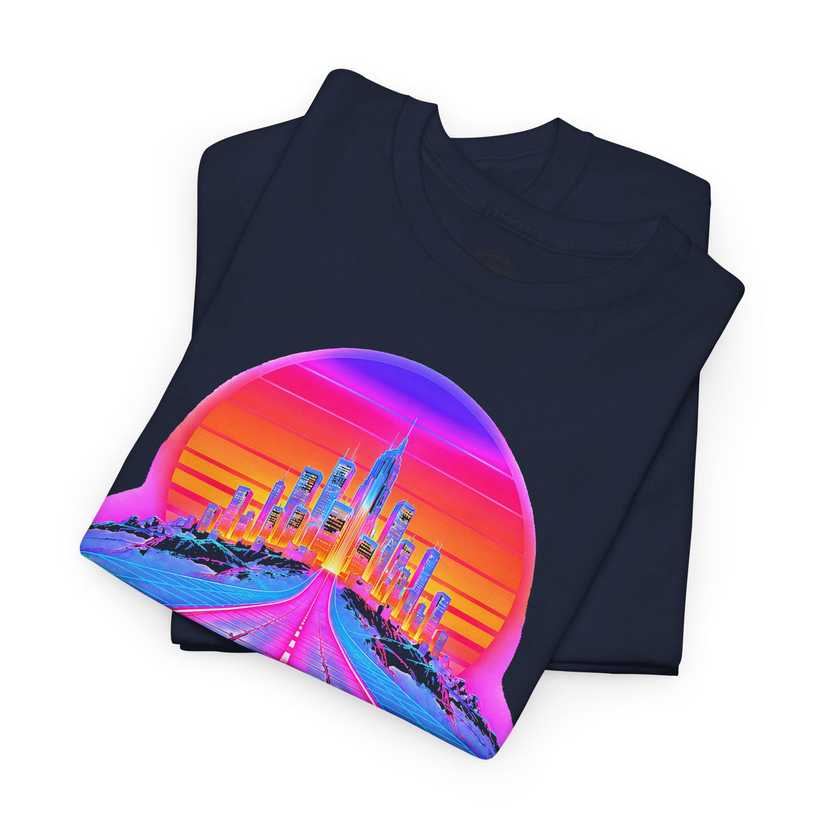A City on a Hill Synthwave T-shirt – Donkey Talk graphic tee