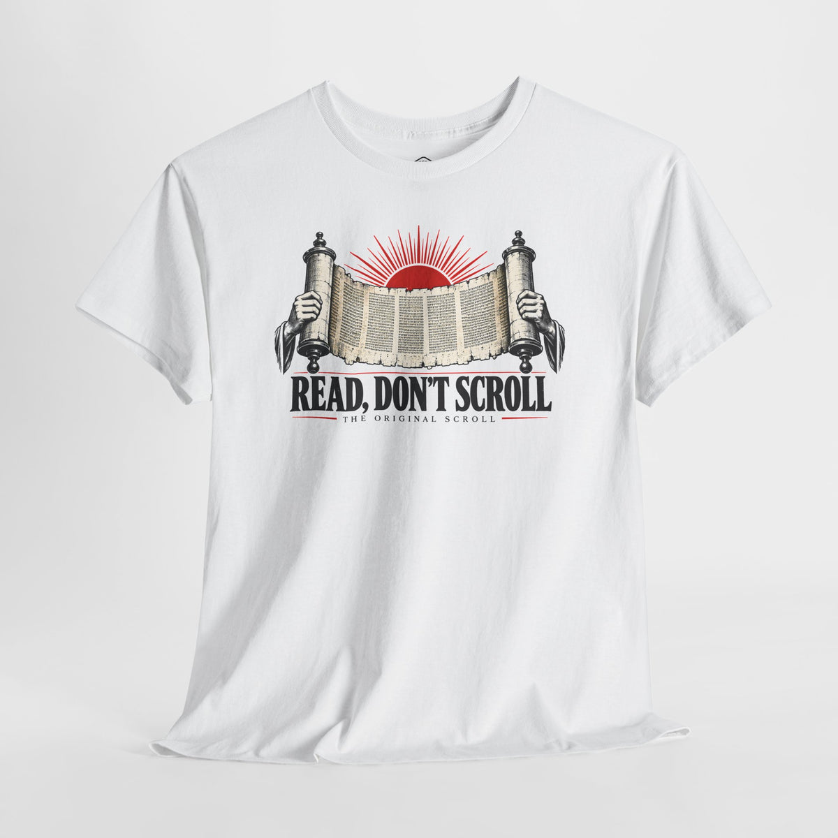 Read Don't Scroll T-shirt – Donkey Talk graphic tee