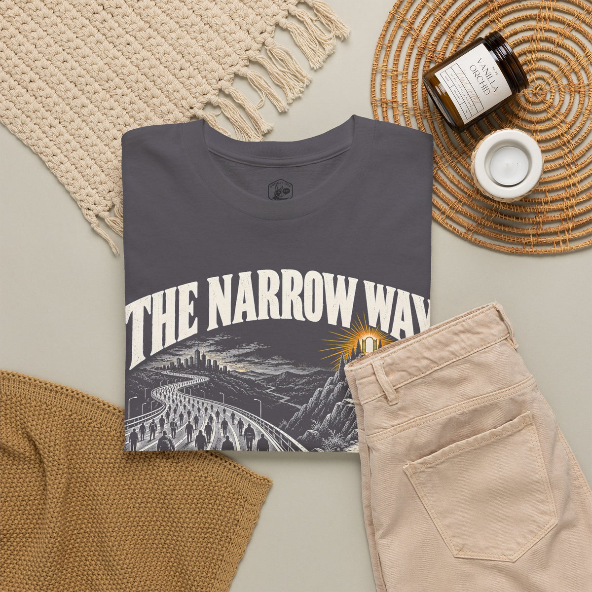 The Narrow Way Matthew 7:14 T-shirt – Donkey Talk graphic tee