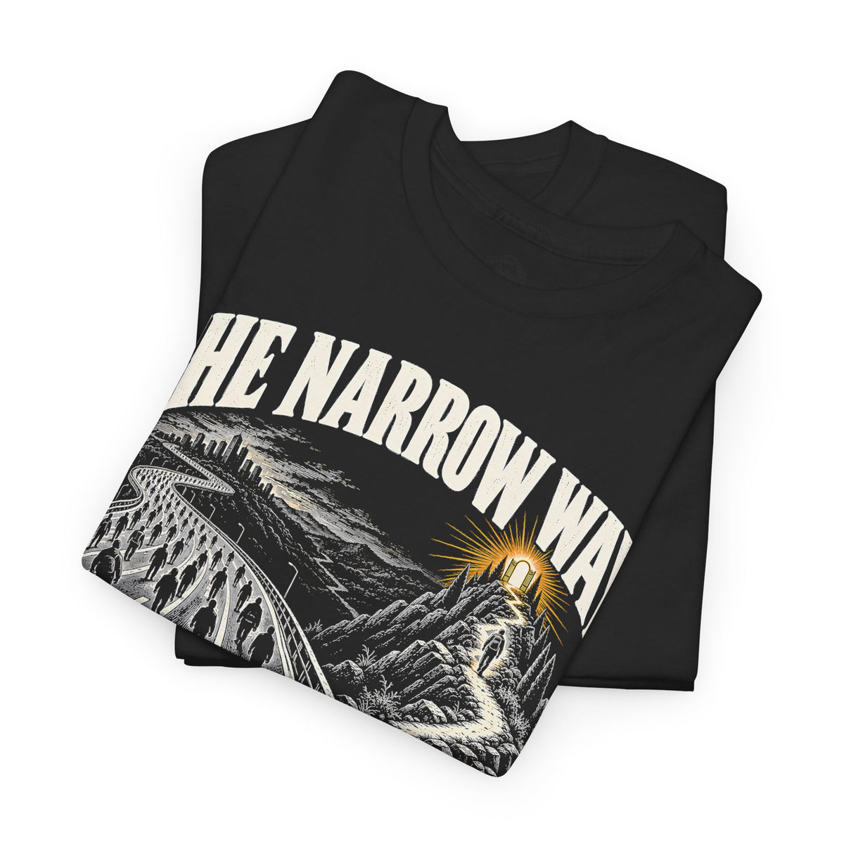 The Narrow Way Matthew 7:14 T-shirt – Donkey Talk graphic tee