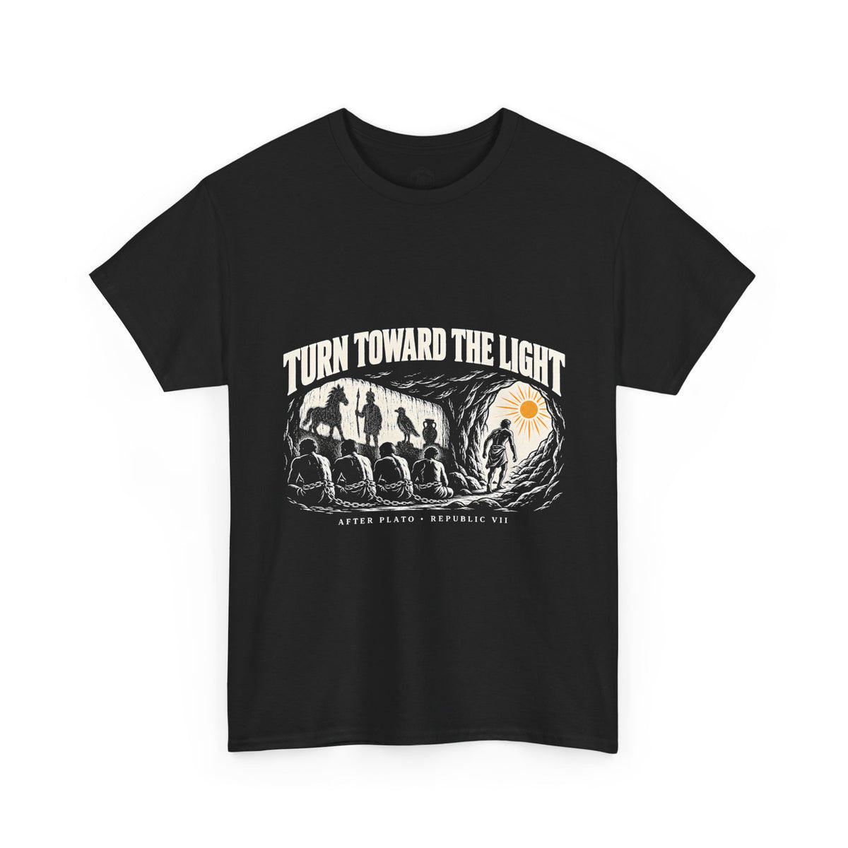 Turn Toward the Light T-Shirt | Plato Republic VII Philosophy Tee