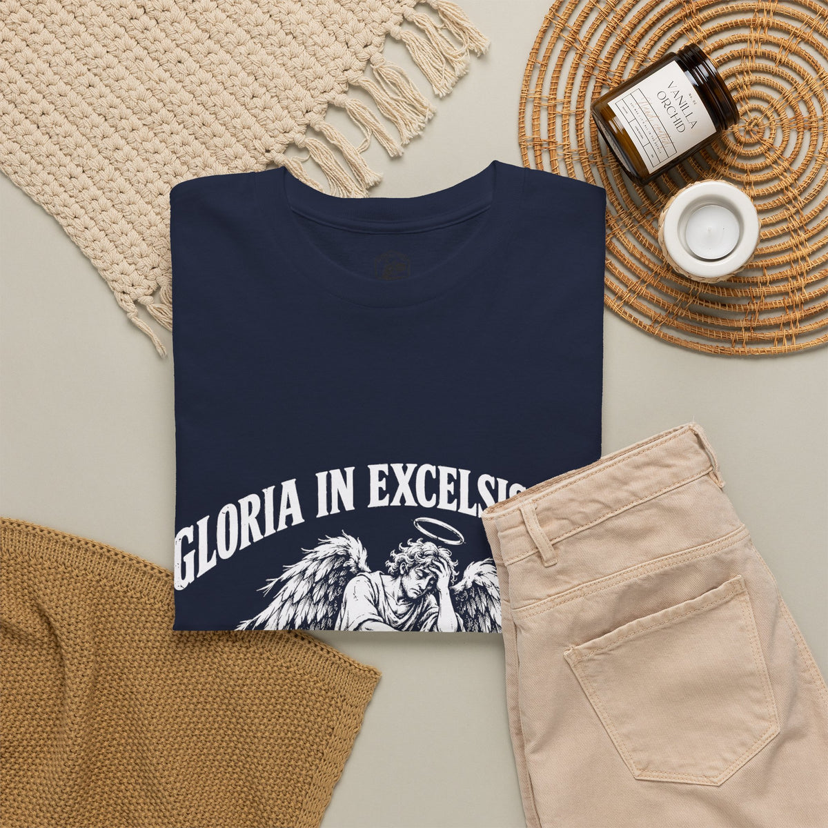 Gloria... Peace on Earth, Please T-Shirt | Luke 2:14 Funny Christmas Christian Tee