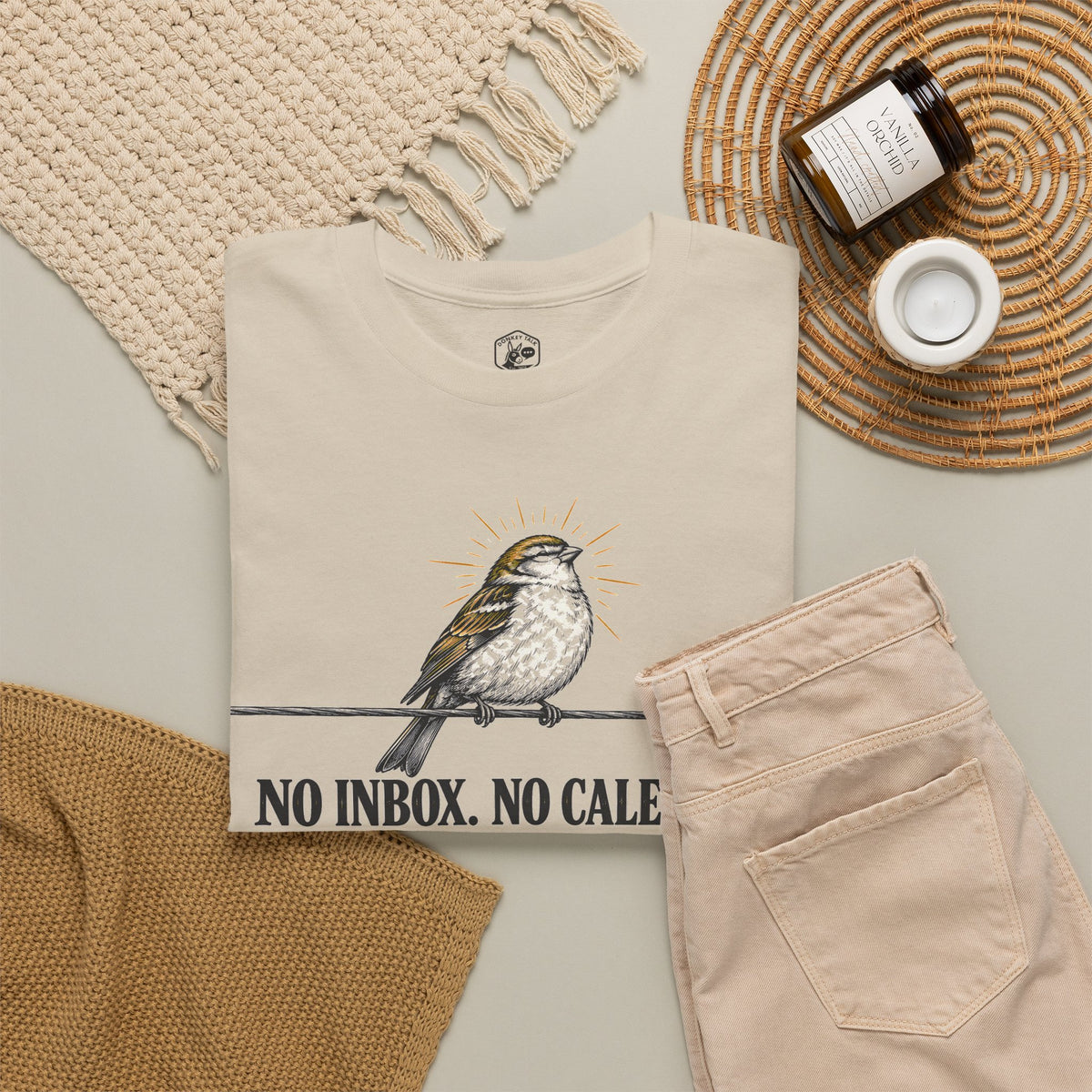 No Inbox No Calendar Still Fed T-shirt – Donkey Talk graphic tee